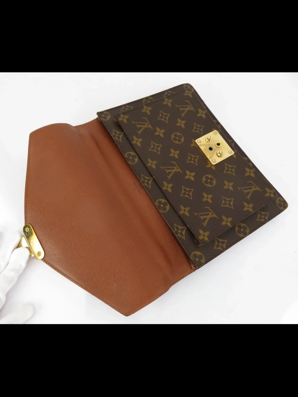 Louis Vuitton Monogram Top Handle Satchel in Brown and Tan